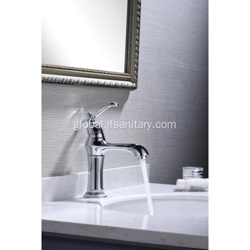 Single Hole Faucets Chrome Single Hole Basin Faucet With Ceramic Ring Manufactory